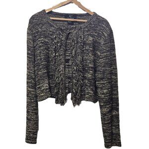 Lennie for Nina Leonard Open Front Sweater